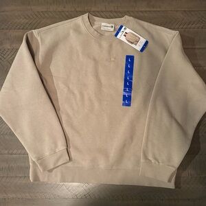 Beige Quicksilver Crewneck Sweatshirt